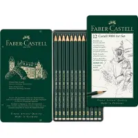 Faber-Castell 9000er Kunstset Graphitstift 12 Einheiten