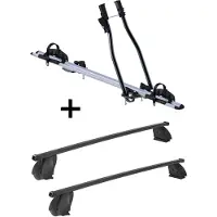 VDP Fahrradträger SAGITTAR + Dachträger K1 MEDIUM kompatibel mit für Fiat Multipla II (5Türer) ab 04