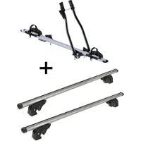 VDP Fahrradträger SAGITTAR + Dachträger/Relingträger LION2 kompatibel mit für Seat Alhambra I (5 Türer) 96-00