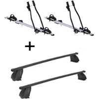 VDP 2x Fahrradträger SAGITTAR + Dachträger K1 MEDIUM kompatibel mit für Fiat Multipla I (5Türer) 98-03
