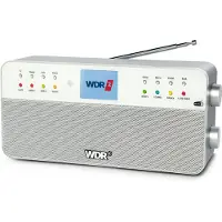 Dual WDR-Radio Uhrenradio, MP3-Wiedergabe, Bluetooth Docking, DAB+, Fernbedienung