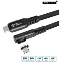 Microconnect MC-LS-USB4CC1.0-A, 1 m, USB C, USB C, USB4 Gen 3x2, Schwarz
