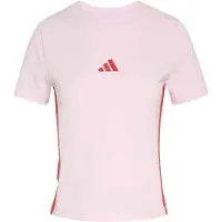 Adidas T-Shirt "ESSENTIALS 3-STREIFEN SLIM BABY" schmale Passform, Rundhalsausschnitt, mit Elasthan-Anteil