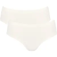 Sloggi Hipster "GO Sense", Damen, Gr. L, weiß (silk weiß), Single Jersey, Obermaterial: 88% Modal, 12% Elasthan, körpernah, Unterhosen Hipster, superweicher Modalmix, flache Kanten, elastisch, nahtlos