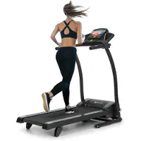 Capital Sports Pacemaker F100 Laufband - Treadmill mit 2,0 PS Motorleistung, Laufbahn mit 40x110 cm (BxL) Lauffläche, bis 12 km/h, 3-Level InclineSystem, geräuscharm, Tablethalterung, schwarz