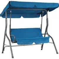 Casaria Hollywoodschaukel 2-Sitzer mit Dach