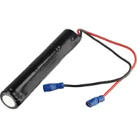 AccuCell Notleuchtenakku NiMH 3,6V 3500mAh L1x3 Sub-C mit 200mm Kabel und Faston-Buchsen 4,8mm ersetzt RPower 20101