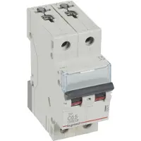 Legrand 403519 TX3 Leitungsschutzschalter C-Charakteristik, 0,5A, 2-polig, 6kA, 400VAC, 2TE