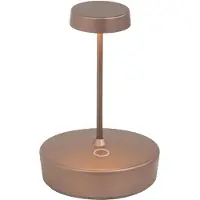 Zafferano Swap mini pro LED-Tischleuchte, bronze, wiederaufladbar und dimmbar - 2W, 2200-2700-3000K, IP65