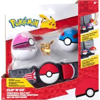 Pokémon Clip N Go Belt Set Eevee Figur Rot Rot One Size