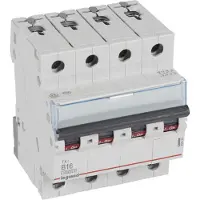 Legrand 404154 TX3 Leitungsschutzschalter B-Charakteristik, 16A, 4-polig, 10kA, 400VAC, 4TE