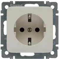 Legrand 776022, Typ F, CEE 7/3, Weiß, Thermoplast, Glänzend, IP20