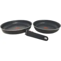 Tefal Ingenio Easy Plus 2er-Set Pfannen 2428 cm abnehmbarer Griff Stapelbare Kochgeschirr (55,63)