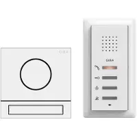 Gira 2406902 Audio System 1TN weiß System 106 Einfamilienhaus Paket Audio