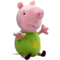 Jazwares Peppa Wutz Plüschfigur Frühlingszeit (20cm) Kuscheltier Stofftier Plüschtier George