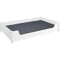 Polen Hundesofa XXL für Dogge, Bernhardiner und Co. Tierbett 120x70 Kiefer weiß V-30.32-W-120x70