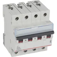 Legrand 404158 TX3 Leitungsschutzschalter B-Charakteristik, 40A, 4-polig, 10kA, 400VAC, 4TE
