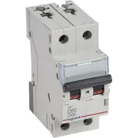 Legrand 403743 TX3 Leitungsschutzschalter D-Charakteristik, 50A, 2-polig, 6kA, 400VAC, 2TE