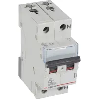 Legrand 403462 TX3 Leitungsschutzschalter C-Charakteristik, 32A, 1-polig+N,6kA, 230VAC, 2TE