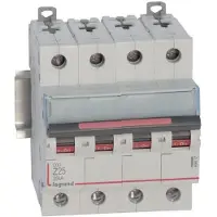 Legrand 409937 DX3 Leitungsschutzschalter Z-Charakteristik, 25A, 4-polig, 25kA, 400VAC, 4TE