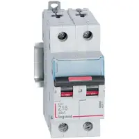 Legrand 409913 DX3 Leitungsschutzschalter Z-Charakteristik, 16A, 2-polig, 25kA, 400VAC, 2TE
