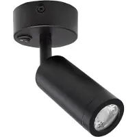 Spectrum Wand- & Deckenstrahler Madara Slim Schwarz max. 25W GU10 MR11 mit Schalter