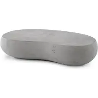 Casa Padrino Luxus Gartentisch Grau 160 x 103 x H. 32 cm - Garten Couchtisch aus glasfaserverstärktem Beton - Garten & Terrassen Möbel - Luxus Qualität