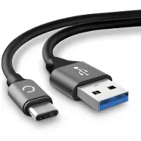 Cellonic USB A Datenkabel kompatibel mit Panasonic Lumix S5, Lumix DC-GH5 – grau