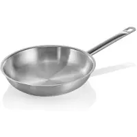 WAS Germany Pfanne Cookware 21, Ø 24 cm, Höhe 5 cm, Chromnickelstahl 18/10