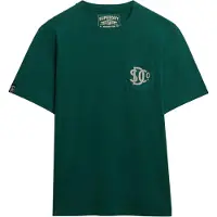 Superdry für Herren. M1012288A Merchant Grafik-T-Shirt grün (XXL), Lässig, Baumwolle, Kurzarm