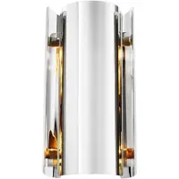 Casa Padrino Luxus Metall Wandleuchte Silber 16,5 x 12 x H. 31,8 cm - Designer Leuchte