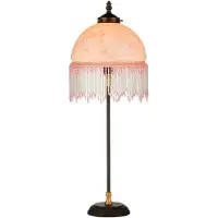 Casa Padrino Barock Tischleuchte / Tischlampe Mehrfarbig Ø 20 x H. 54 cm - Barockstil Möbel