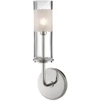 Casa Padrino Luxus LED Wandleuchte Silber / Weiß 12,7 x 9,5 x H. 36,2 cm - Luxus Qualität