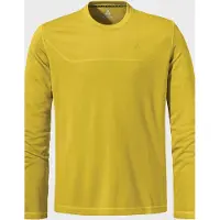 Schöffel Funktionsshirt SCHÖFFEL "CIRC Longsleeve Style Smue MNS", Herren, Gr. 56, gelb (5455, gelb), Oberstoff: 100% Polyester, Rundhals, Shirts Funktionsshirt