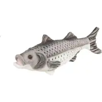 Bauer Spielwaren 14056 - Blickfänger - Plüschtier Seebarsch (grau, 25cm)