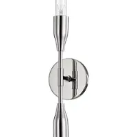 Casa Padrino Luxus Doppel Wandleuchte Silber 12,1 x 8,9 x H. 76,2 cm - Luxus Kollektion