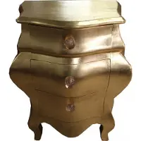 Casa Padrino Barock Kommode im Antik-Look, Blattgold, 53 x 36 x 71.5 cm