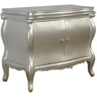 Casa Padrino Barock Kommode Vienna im Antik Stil Silber massives Mahagoni Holz 95 x 53 x 86 cm