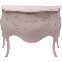 Casa Padrino Barock Kommode in Rosa - Massive Holzkommode im Antik Stil - 120 x 55 x 85 cm