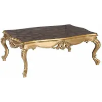 Casa Padrino Luxus Barock Couchtisch Schwarz / Gold 130 x 96 x H. 48 cm - Prunkvoller Wohnzimmertisch im Barockstil - Barock Möbel