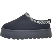 Post Xchange Black- Txt mf Damenschuhe Halbschuhe Slipper Schwarz Freizeit