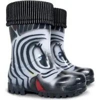 Demar Kinder Gummistiefel Regenstiefel Zebra Reflektiernd isoliert Twister Lux
