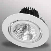 Mextronic 40W LED Einbaustrahler EXLITE-R 5000K Weiß schwenkbar Ø 175mm
