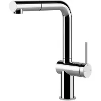 Gessi Inedito, Ziehen, Chrom, Hebelgriffe, Einzelbild, Typ L, 50 x 50 mm