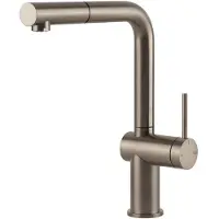 Gessi Inedito, Ziehen, Gebürsteter Stahl, Nickel, Hebelgriffe, Einzelbild, Typ L, 50 x 50 mm