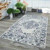 TT Home In-& Outdoor Teppich Für Terrasse Küchenteppich Modernes Mandala Muster Marokkanisch Größe 80x150 cm