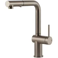 Gessi Inedito, Ziehen, Gebürsteter Stahl, Nickel, Hebelgriffe, Einzelbild, Typ L, 50 x 50 mm