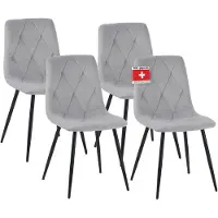 Albatros Esszimmerstuhl Dora mit Stoff Bezug stilvolles Vintage Design, belastbar mit 110Kg, Polsterstuhl - Moderner Küchenstuhl, Stuhl Esszimmer