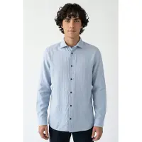 Jack & Jones Langarmhemd "JPRBLAPARKER LINEN BLEND L/S SHIRT SN", Herren, Gr. XL, N-Gr, chambray blau, Web, Obermaterial: 55% Leinen, 45% Baumwolle, unifarben, regular fit normal, Hemden Langarmhemd