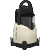 LauraStar Lift Plus Silky Beige, 3-in-1 Bügelstation, Entknittert, Bügelt & Reinigt, Hygienischer Dampf, Alu-3D Sohle, Vertikales Bügeln